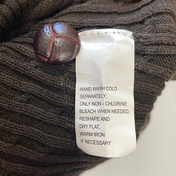 Jeanne Pierre Brown Long Sleeves Pull Over Knit Sweater Size XL - Picture 6 of 9